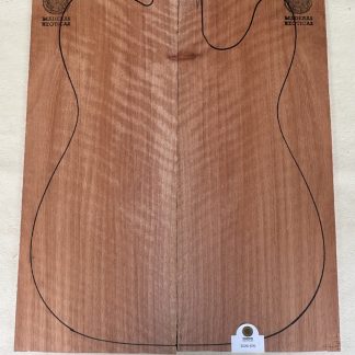 🪵 Drop top Cancharana flameada para guitarra eléctrica (2026-676)