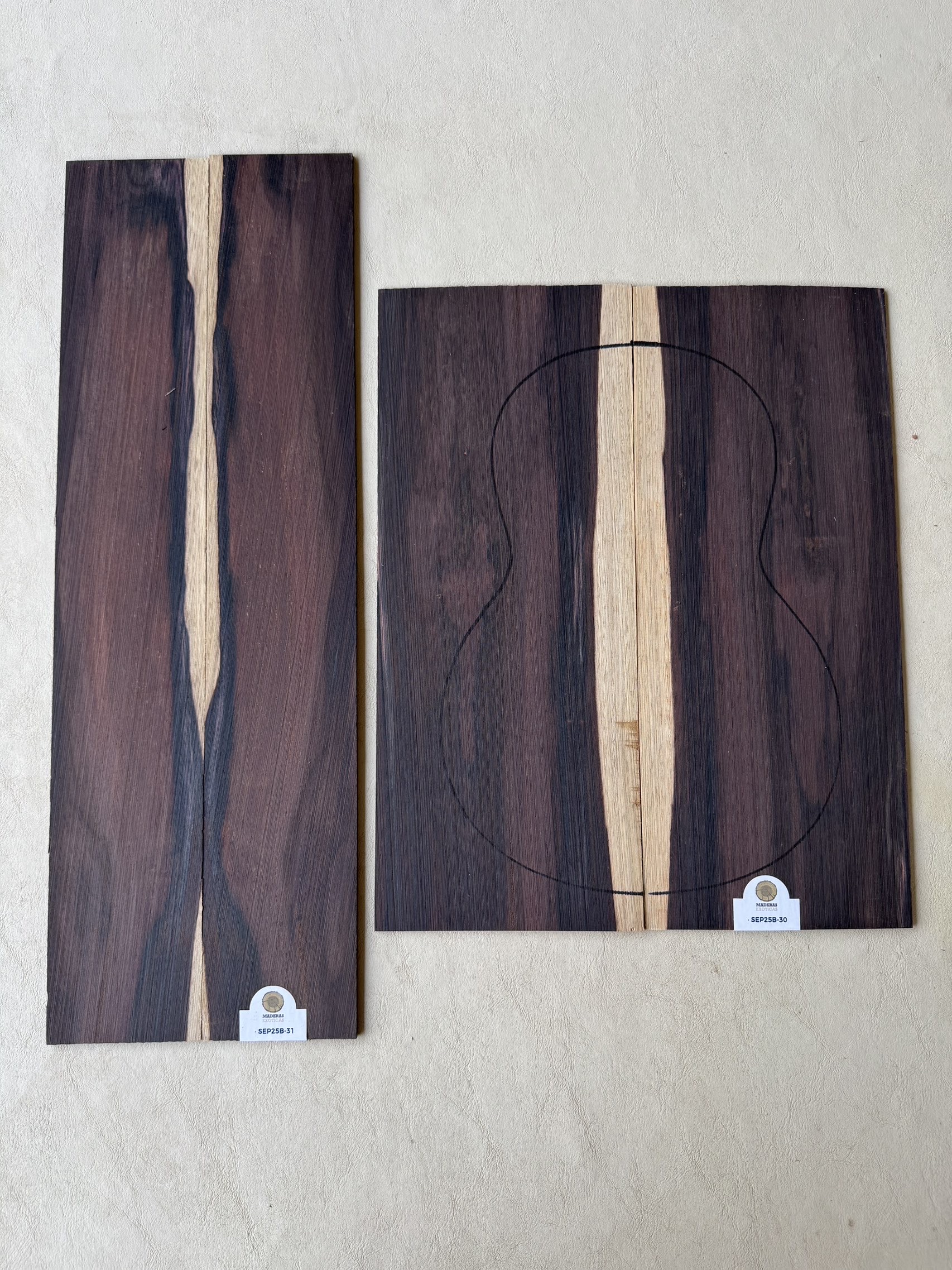 Fondos y aros Brazilian Rosewood Ukelele (SEP25B-30/31) 1 Fondos y aros Brazilian Rosewood Ukelele (SEP25B-30/31)