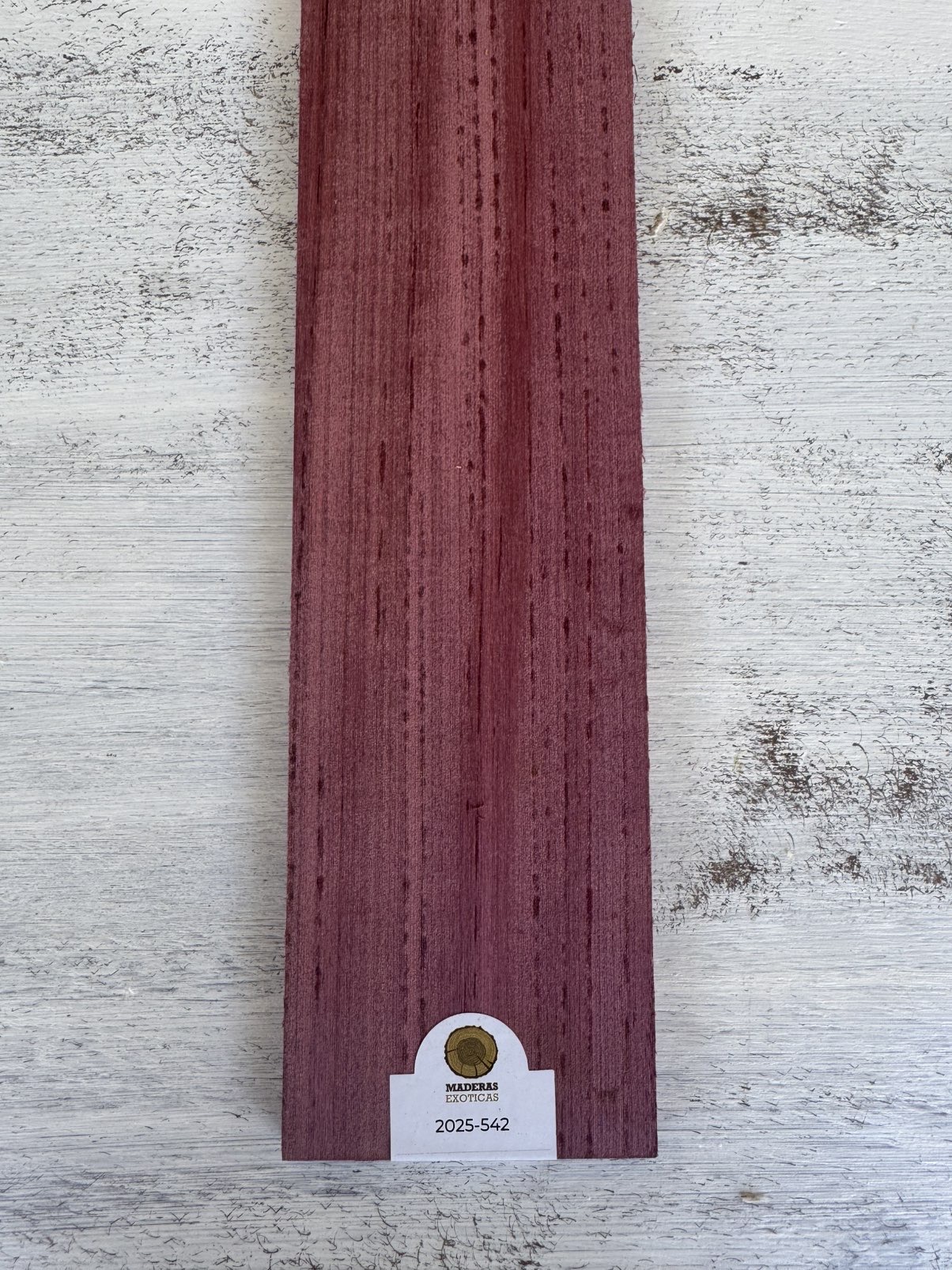 Tastiera Purple Heart radial ancho especial para guitarra (2025-542) 1 Tastiera Purple Heart radial ancho especial para guitarra (2025-542)