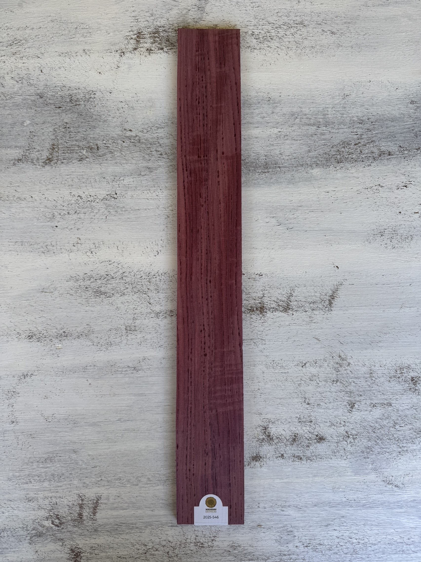 Tastiera Purple Heart radial flameado para guitarra (2025-546) 2 Tastiera Purple Heart radial flameado para guitarra (2025-546) - Imagen 2