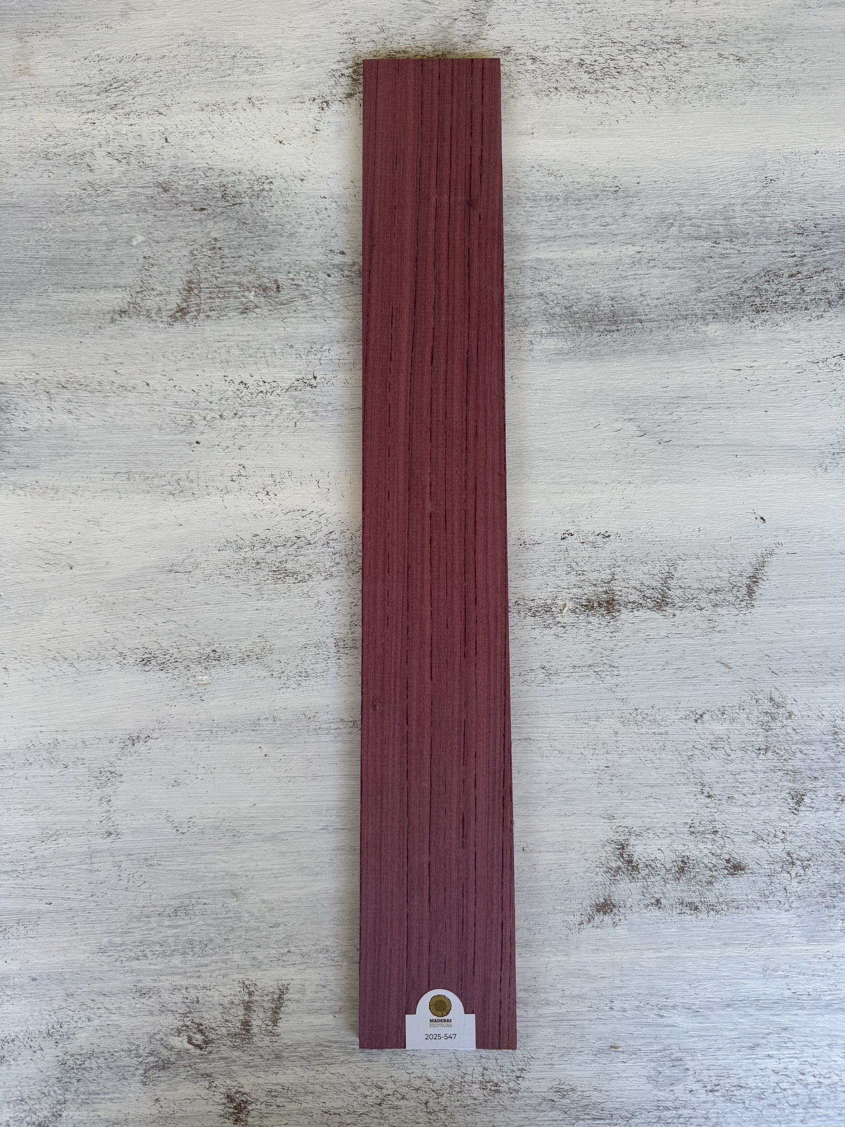 Tastiera Purple Heart radial ancho especial para guitarra (2025-547) 2 Tastiera Purple Heart radial ancho especial para guitarra (2025-547) - Imagen 2