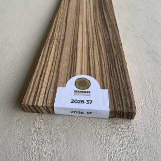 Diapasón Zebrano para guitarra eléctrica (2026-37)