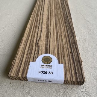 Diapasón Zebrano para guitarra eléctrica (2026-38)