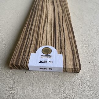 Diapasón Zebrano para guitarra eléctrica (2026-39)