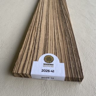 Diapasón Zebrano para guitarra eléctrica (2026-41)