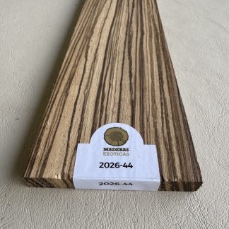 Diapasón Zebrano para guitarra eléctrica (2026-44)