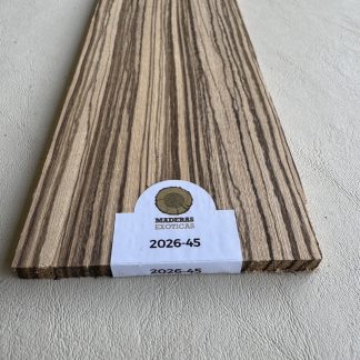 Diapasón Zebrano para bajo 5C (2026-45)