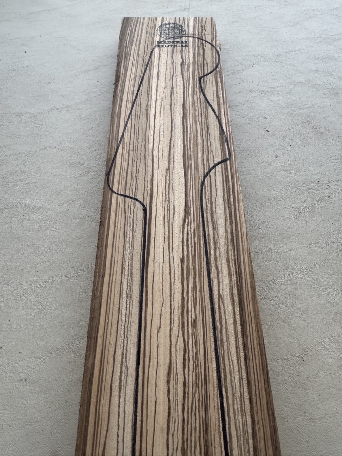 Mango Zebrano para bajo (2026-71) 2 Mango Zebrano para bajo (2026-71) - Imagen 2