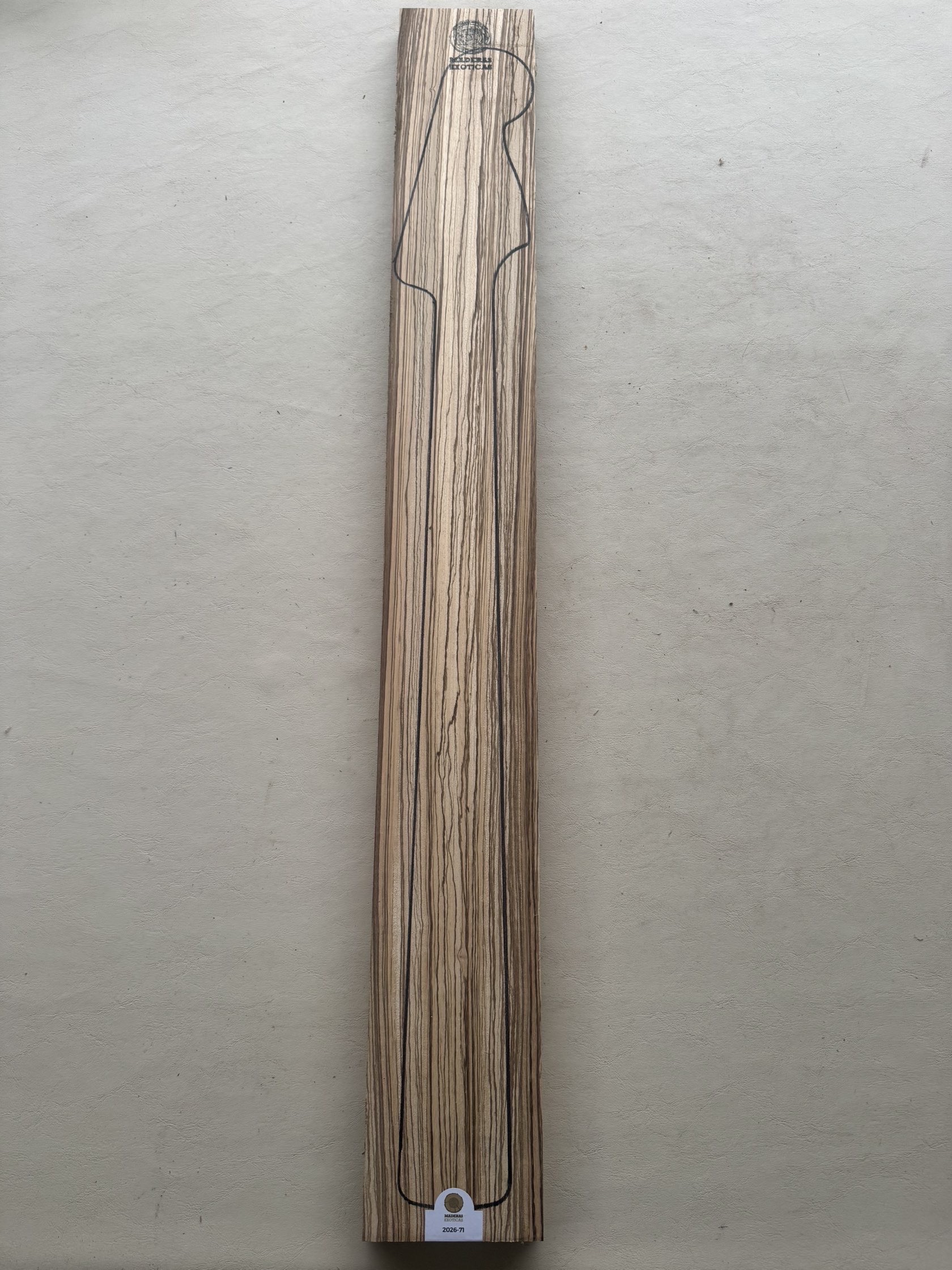 Mango Zebrano para bajo (2026-71) 3 Mango Zebrano para bajo (2026-71) - Imagen 3