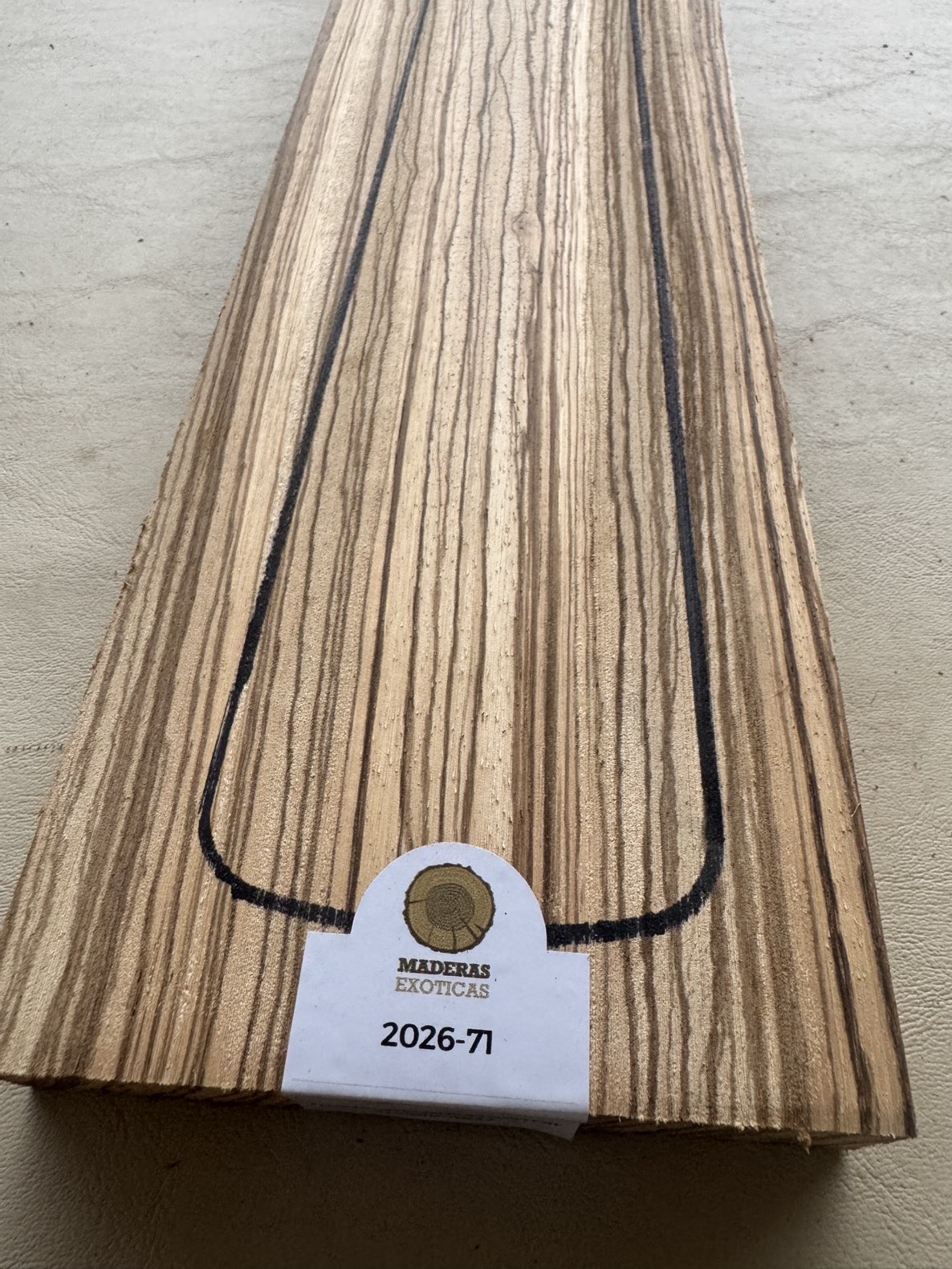 Mango Zebrano para bajo (2026-71) 4 Mango Zebrano para bajo (2026-71) - Imagen 4