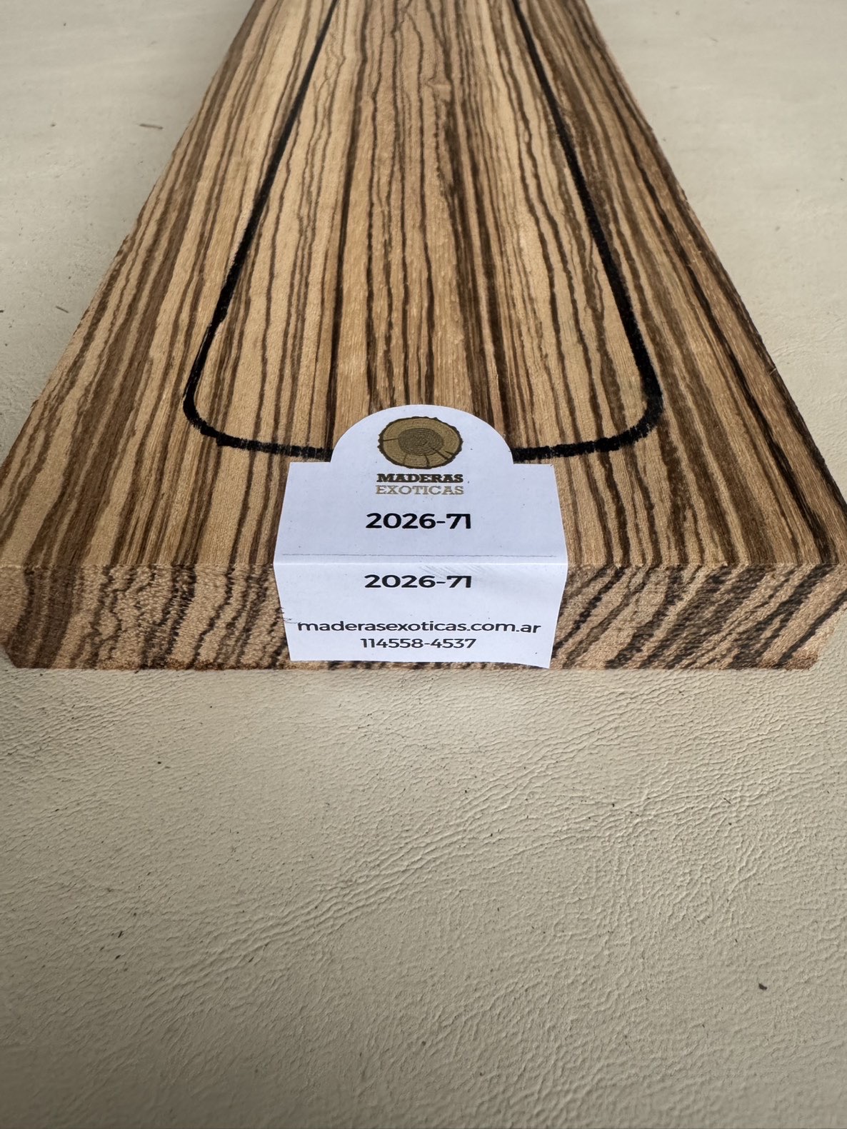 Mango Zebrano para bajo (2026-71) 5 Mango Zebrano para bajo (2026-71) - Imagen 5