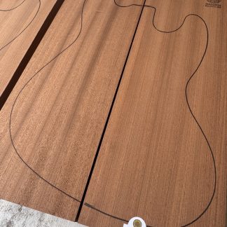 Cuerpos Caoba africana para bajo (2 piezas)