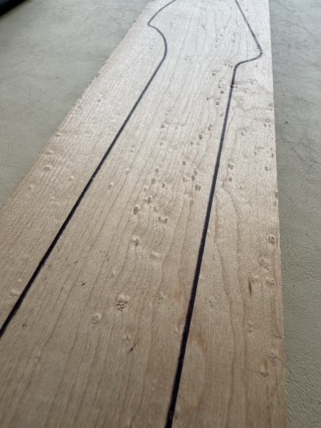 Mango Maple ojo de pájaro para guitarra 25 mm. (2025-718) 2 Mango Maple ojo de pájaro para guitarra 25 mm. (2025-718) - Imagen 2