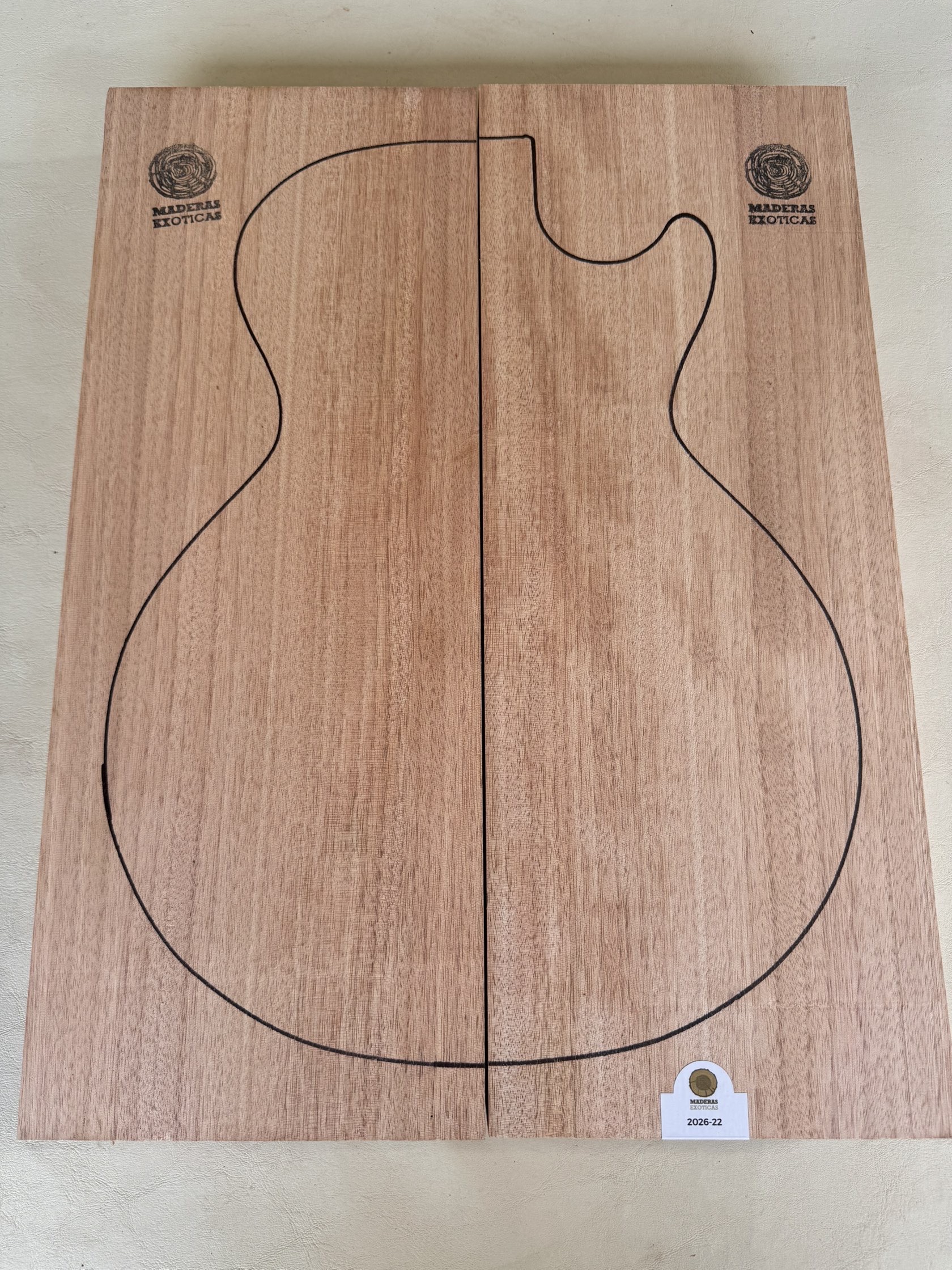 Cuerpo Okume para Guitarra eléctrica (2026-22) 1 Cuerpo Okume para Guitarra eléctrica (2026-22)