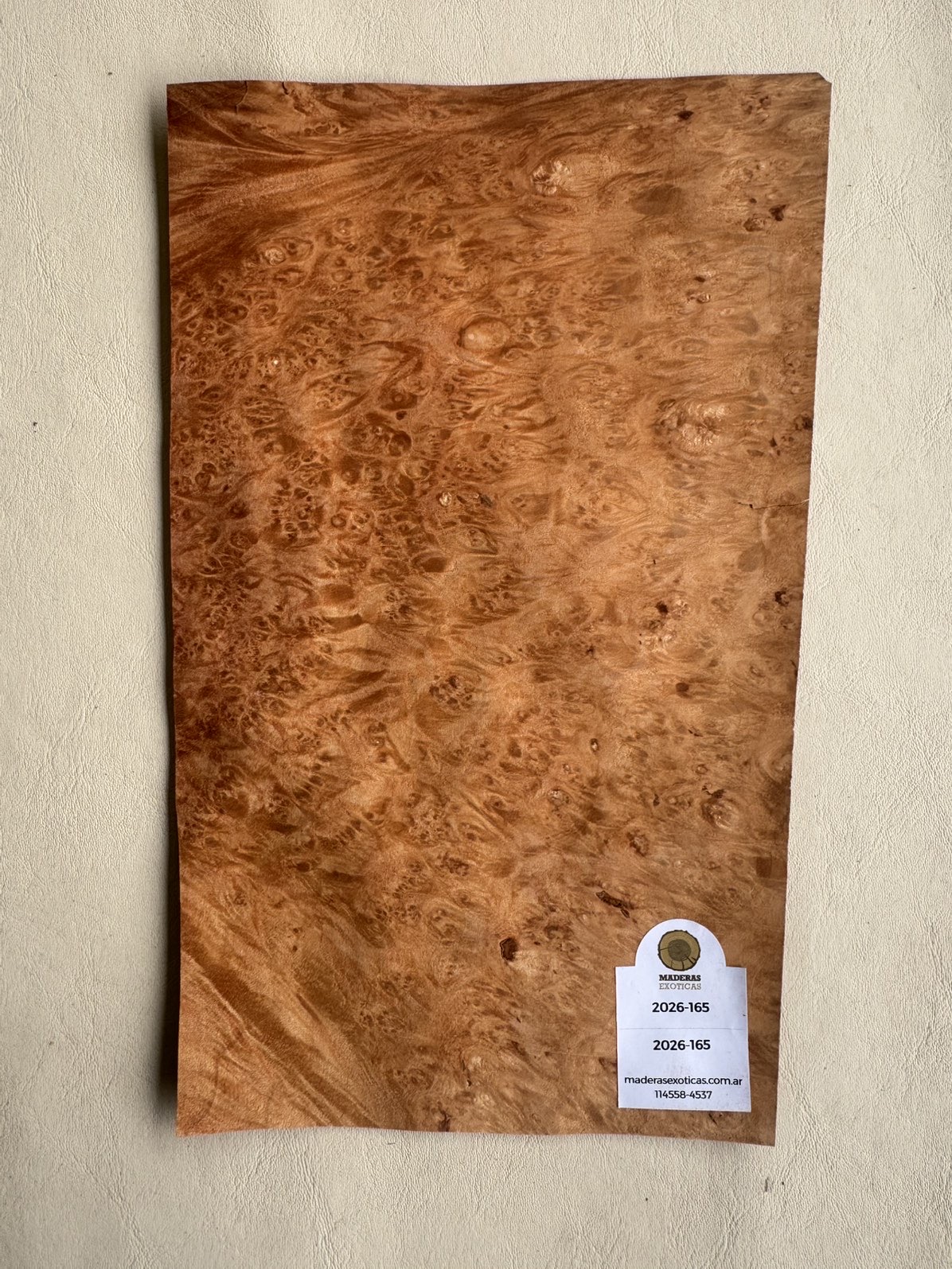 Burl Veneer Premium para Sobrecabeza (2026-165) 1 Burl Veneer Premium para Sobrecabeza (2026-165)