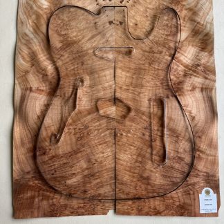 Chapa Madroña burl  para cuerpo de guitarra - bajo (2026-201)
