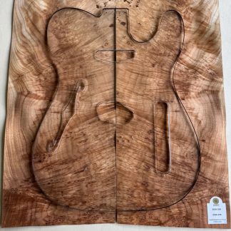 Chapa Madroña burl  para cuerpo de guitarra - bajo (2026-206)