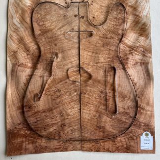 Chapa Madroña burl  para cuerpo de guitarra - bajo (2026-207)