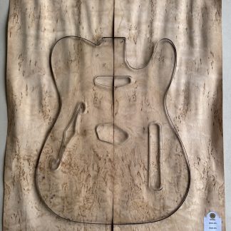 Chapa raiz de Abedul para cuerpo de guitarra – bajo (2026-215)