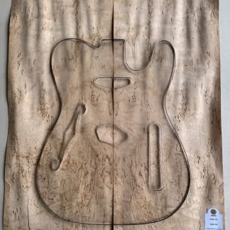 Chapa raiz de Abedul para cuerpo de guitarra – bajo (2026-214)