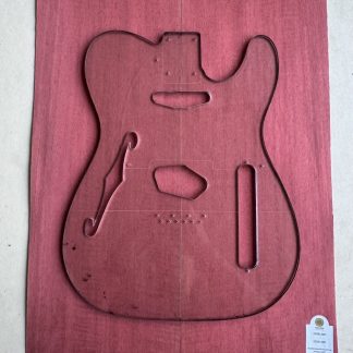 Chapa Purple Heart flamaeada para cuerpo de guitarra – bajo (2026-220)
