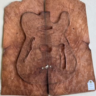 Chapa raiz/burl de Imbuia para cuerpo de guitarra - bajo (2026-211)