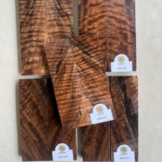 🪵 Cachas Nogal italiano flameadas para cuchillería
