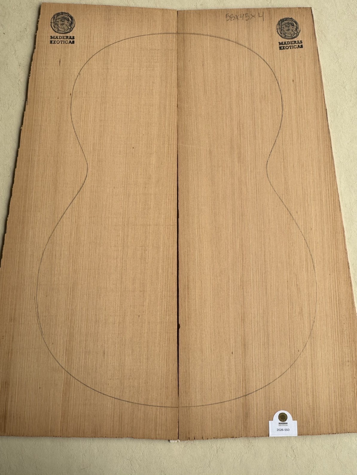 🪵 Tapa armónica guitarra clásica / acústica Red Cedar especial (2026-550) 1 🪵 Tapa armónica guitarra clásica / acústica Red Cedar especial (2026-550)