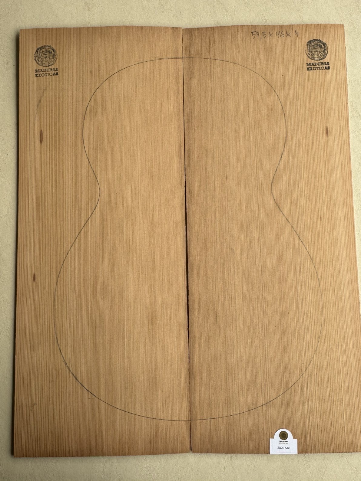 🪵 Tapa armónica guitarra clásica / acústica Red Cedar especial (2026-548) 1 🪵 Tapa armónica guitarra clásica / acústica Red Cedar especial (2026-548)