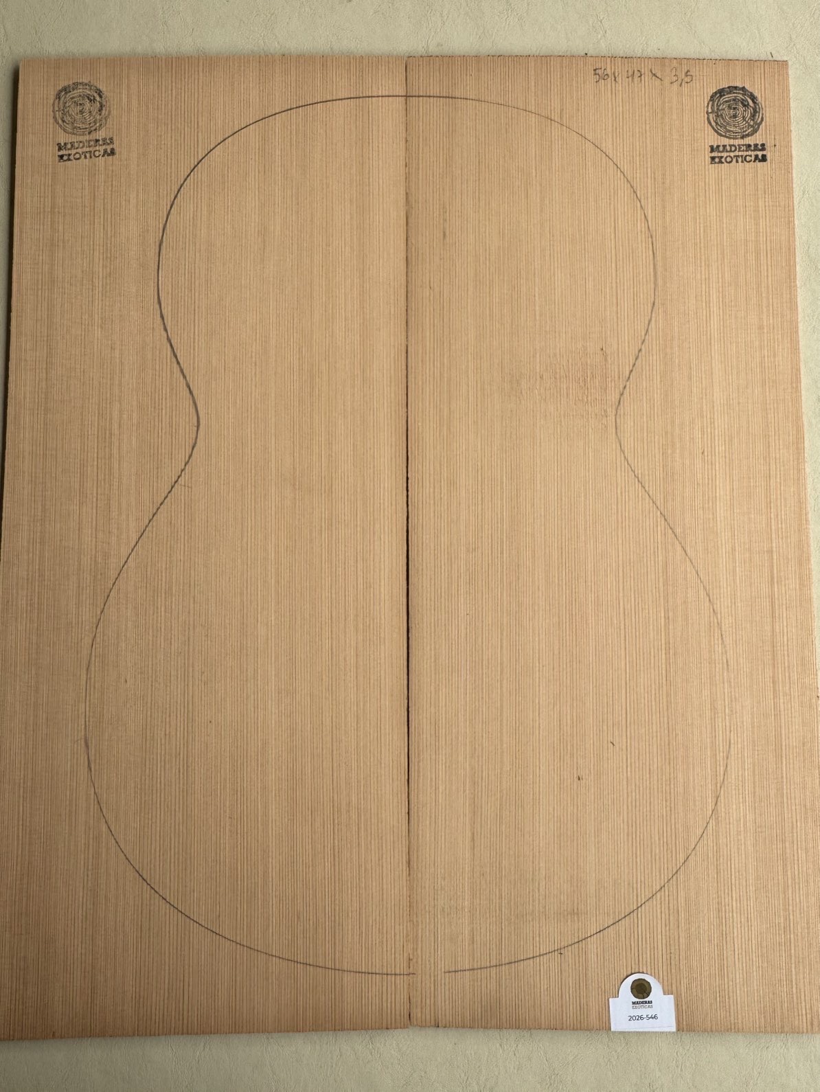 🪵 Tapa armónica guitarra clásica / acústica Red Cedar especial (2026-546) 1 🪵 Tapa armónica guitarra clásica / acústica Red Cedar especial (2026-546)