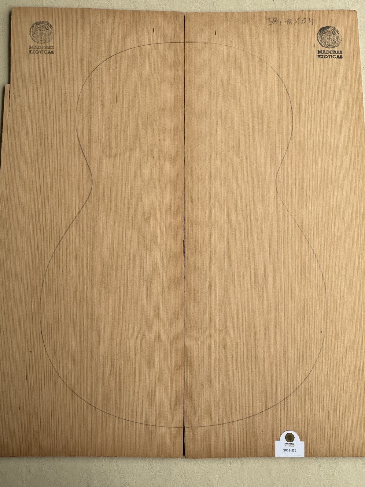 🪵 Tapa armónica guitarra clásica / acústica Red Cedar especial (2026-532) 1 🪵 Tapa armónica guitarra clásica / acústica Red Cedar especial (2026-532)