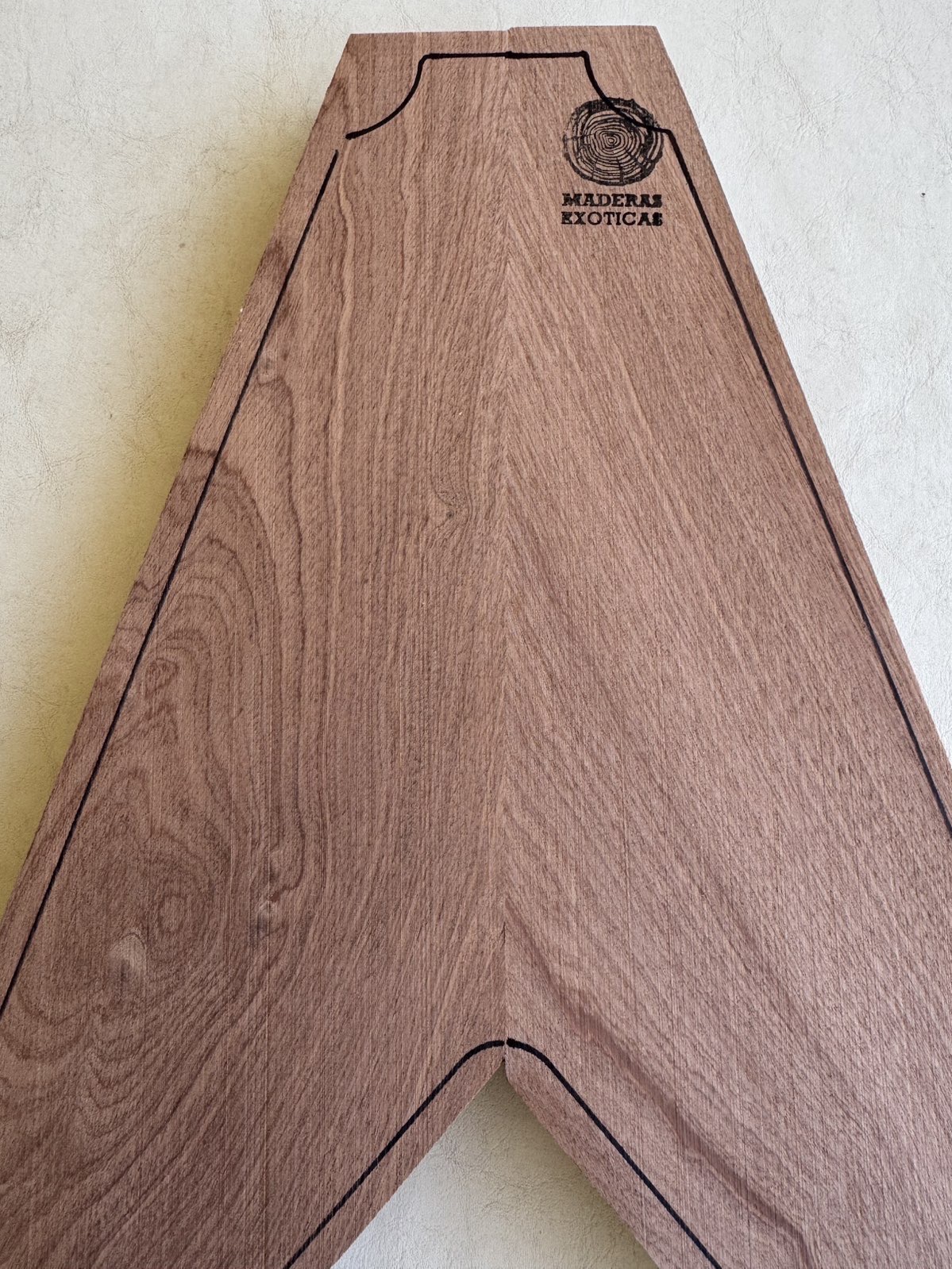 🪵 Cuerpo Flying V encolado Caoba africana 3 🪵 Cuerpo Flying V encolado Caoba africana - Imagen 3