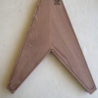 🪵 Cuerpo Flying V encolado Caoba africana