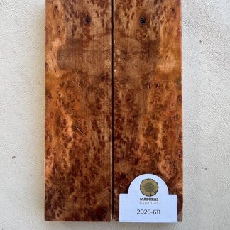 🔪 Cachas Burl de Pimiento para cuchillería (2026-611)