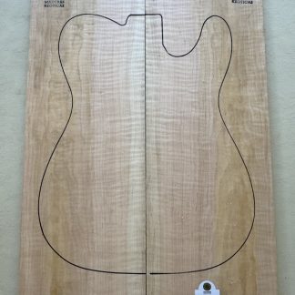 🪵 Drop top Lenga flameada para guitarra / bajo (2026-643)