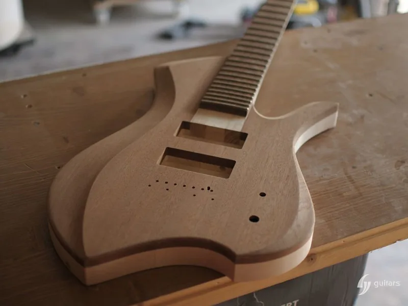 Cuerpo de guitarra en madera